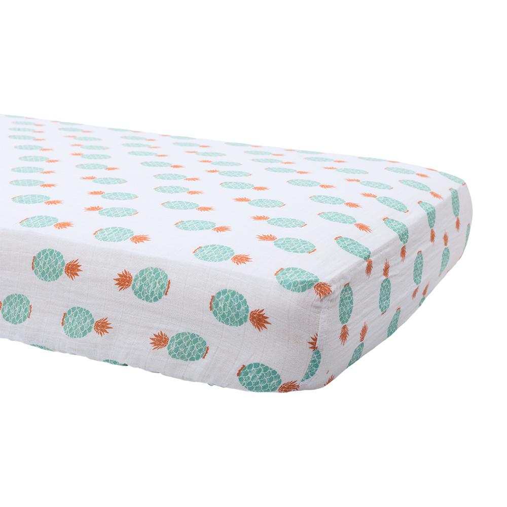 Bebe Au Lait - Muslin Cot Sheet - Oahu