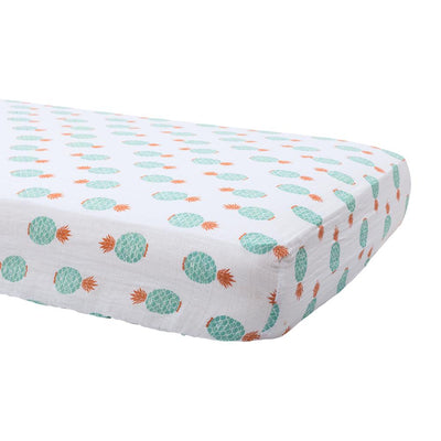 Bebe Au Lait - Muslin Cot Sheet - Oahu