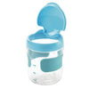 OXO TOT - Flip Top Snack Cup (Lge) Aqua blue - Lunch & Snack Boxes - OXO Tot - Afterpay - Zippay Carry Them Close