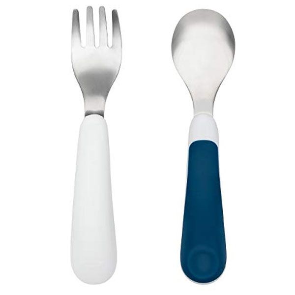 OXO TOT - Feeding Spoons & Fork Set Navy