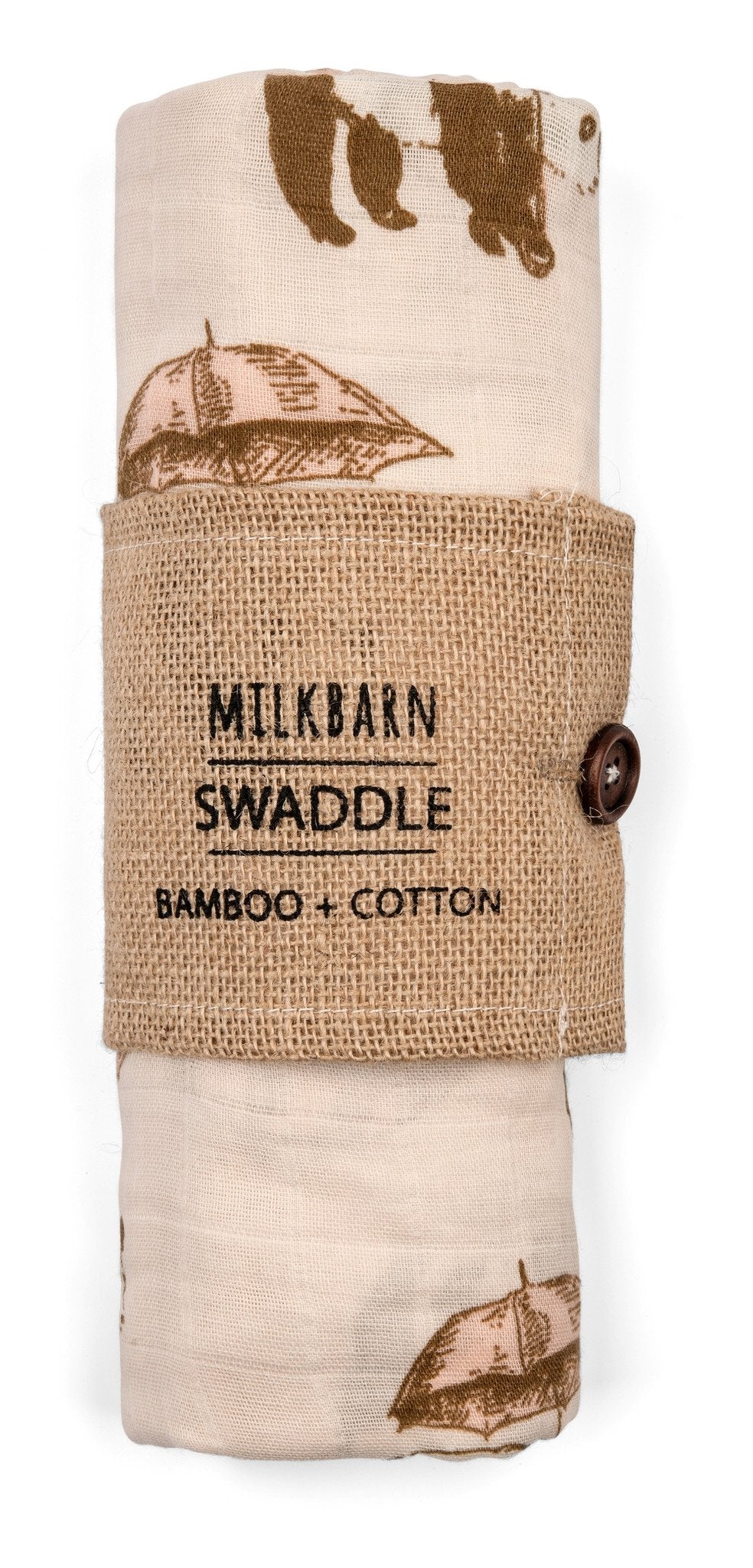 Milkbarn - Bamboo Baby Swaddle - Pink Panda