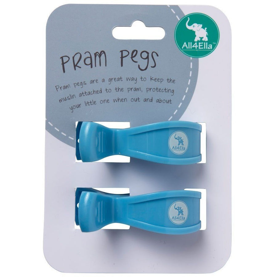 All4Ella Pram Pegs (2set) - Pastel Blue - Accessories - All4Ella - Afterpay - Zippay Carry Them Close