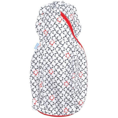 Grobag Newborn Plus Swaddle (Light Weight) - Penguin Pop Navy - swaddle - The Gro Company - Afterpay - Zippay Carry Them Close