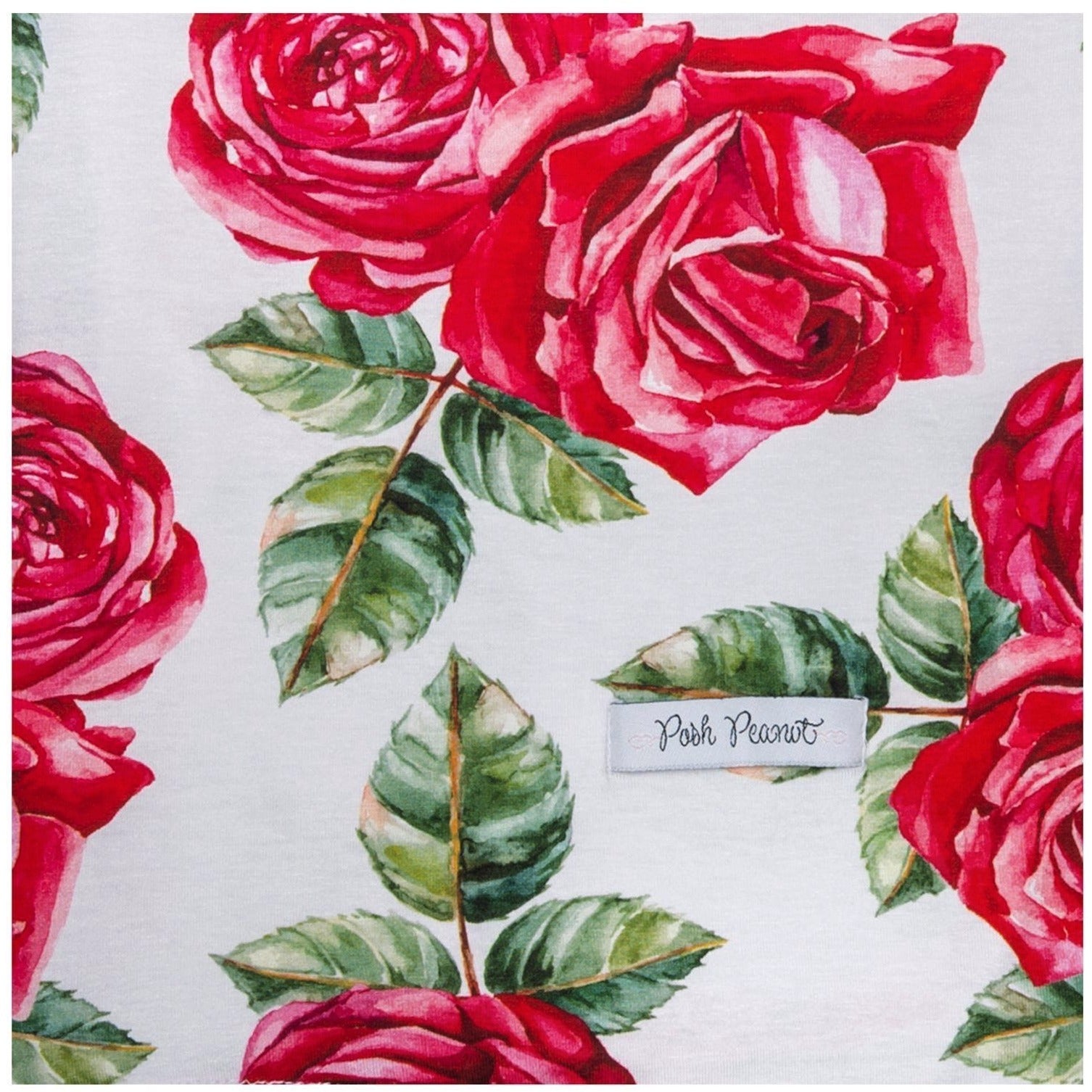 Bamboo Baby Swaddle Set - Dolce Red Rose - Swaddle - Posh Peanut - Afterpay - Zippay Carry Them Close