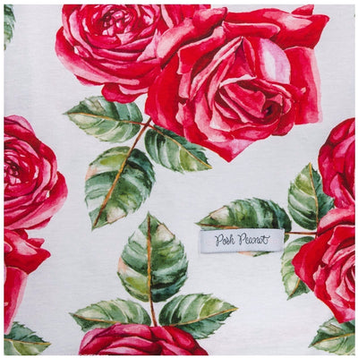 Bamboo Baby Swaddle Set - Dolce Red Rose - Swaddle - Posh Peanut - Afterpay - Zippay Carry Them Close