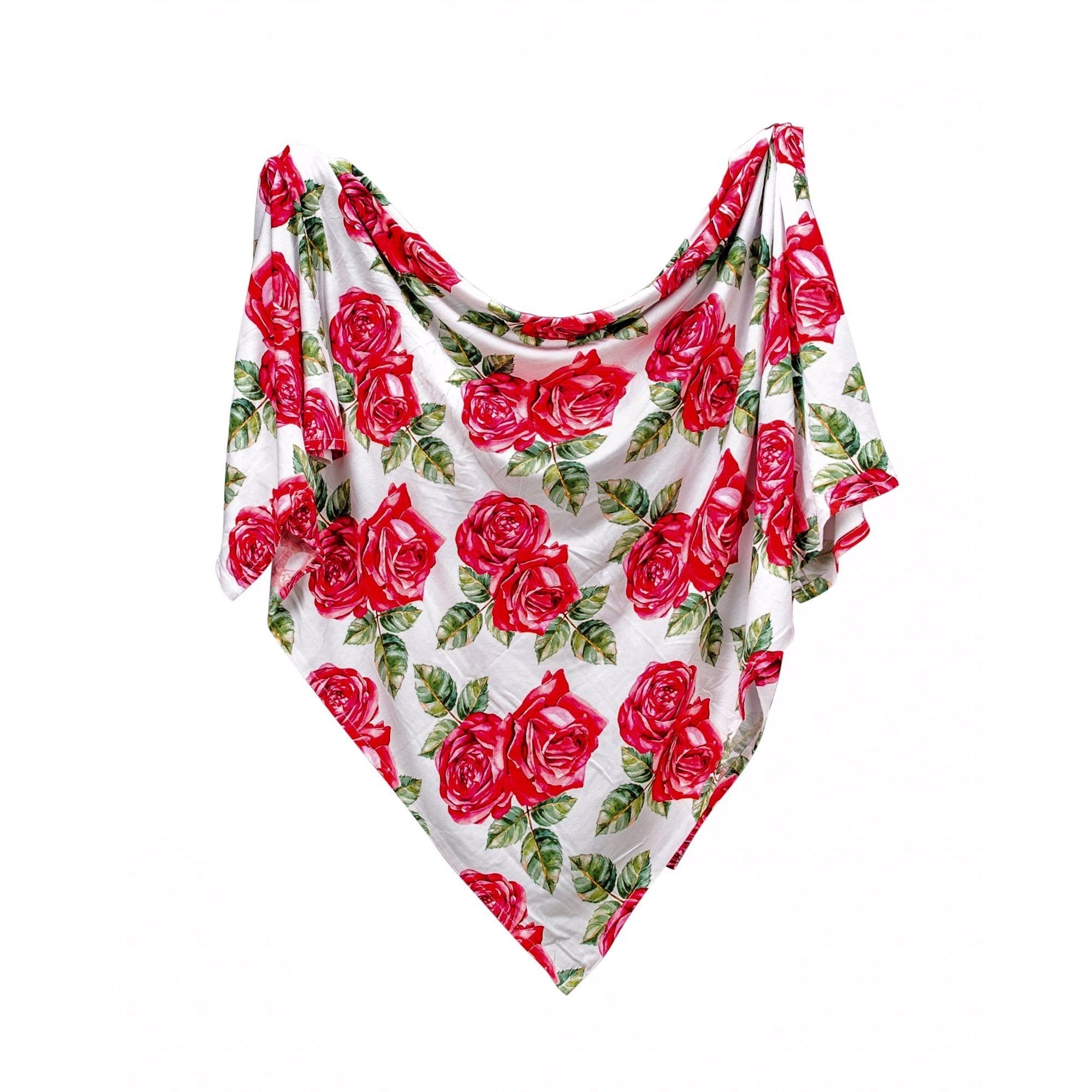 Bamboo Baby Swaddle Set - Dolce Red Rose - Swaddle - Posh Peanut - Afterpay - Zippay Carry Them Close