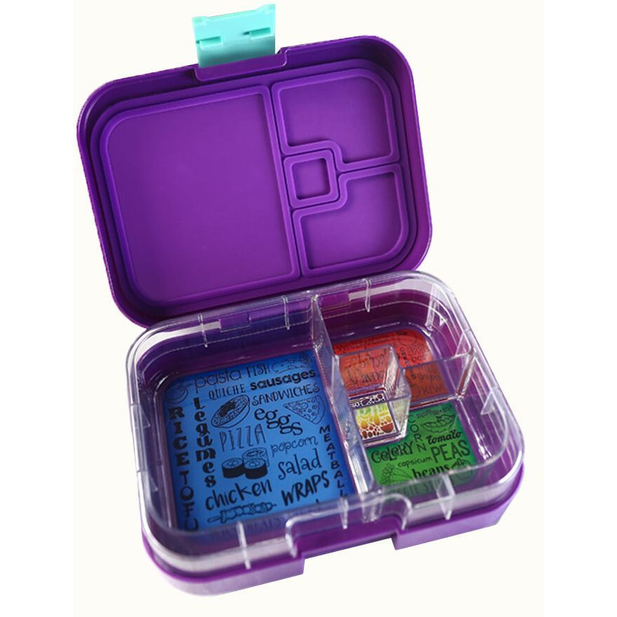 Munchbox - Mini4 Bento Lunch Box - Purple Peacock
