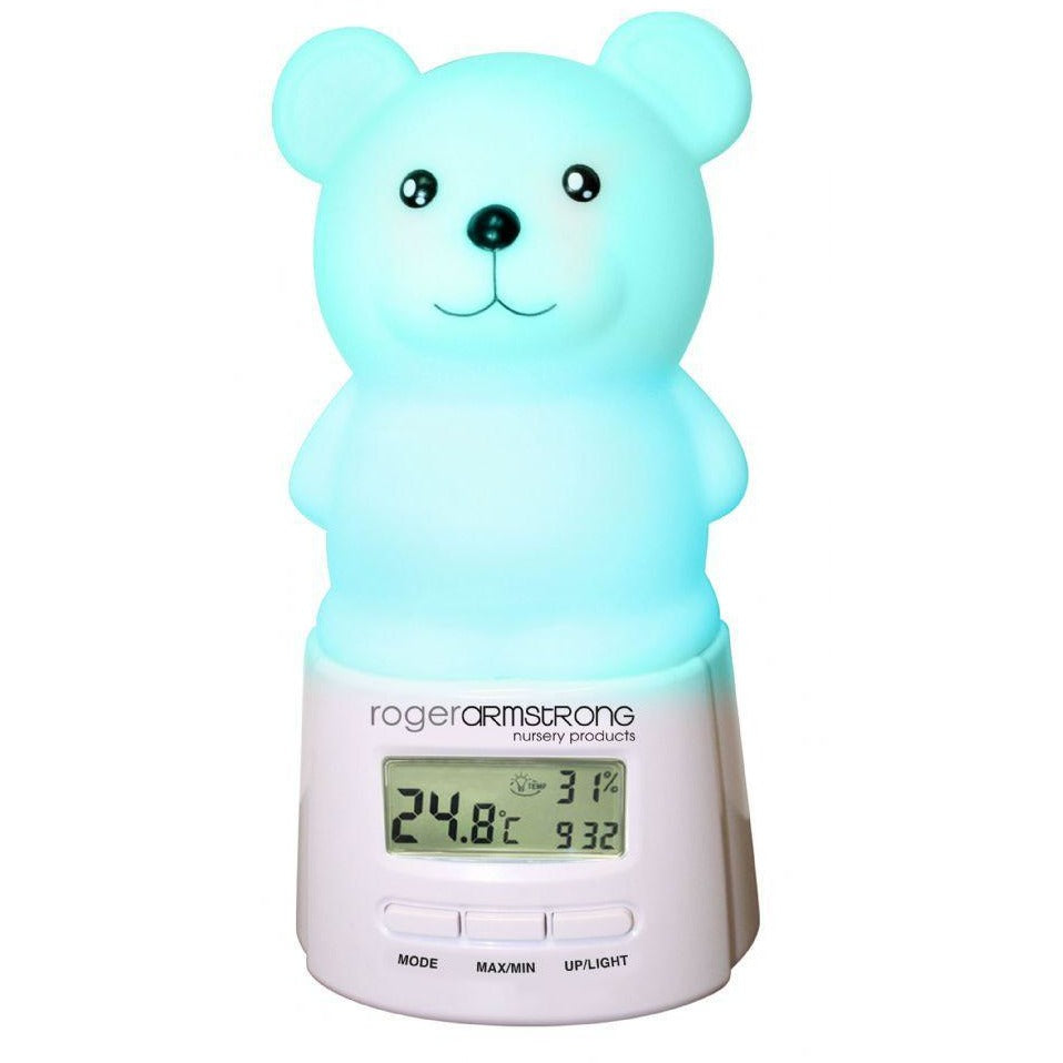 Sleep Easy - Teddy Night Light & Room Temperature - nursery - Sleep Easy - Afterpay - Zippay Carry Them Close