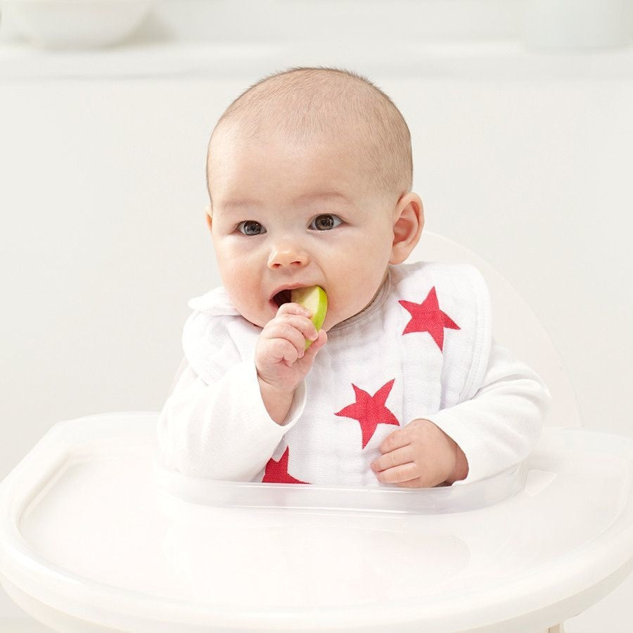 Aden and Anais - Snap Bib 3 Set - RED - Clothing - Aden and Anais - Afterpay - Zippay Carry Them Close