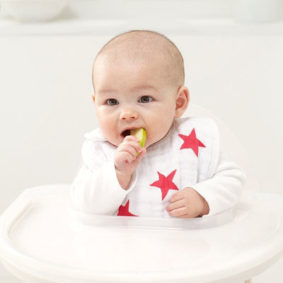 Aden and Anais - Snap Bib 3 Set - RED - Clothing - Aden and Anais - Afterpay - Zippay Carry Them Close