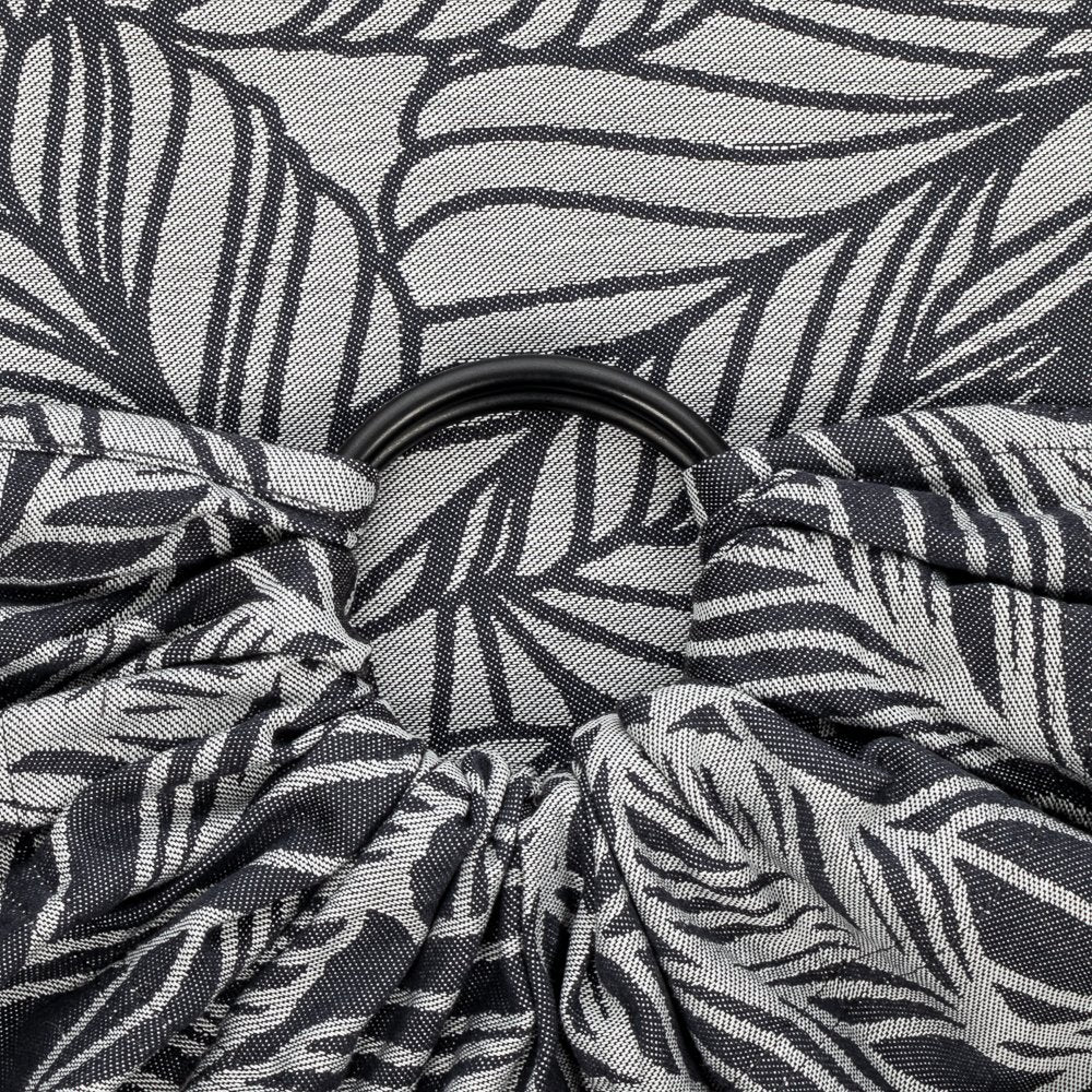 Fidella Ring Sling - Dancing Leaves - Black & White