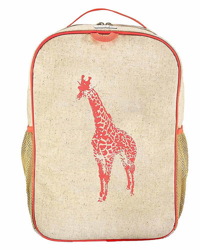 SoYoung - Toddler Backpack - Neon Orange Giraffe