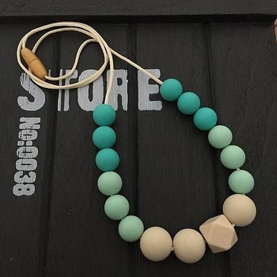 Surf and Sand Necklace - Teething Necklace - Nature Bubz - Afterpay - Zippay Carry Them Close