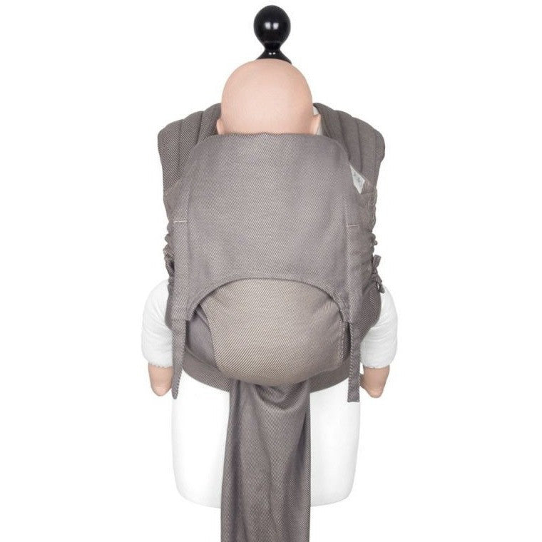 Fidella Fly Tai - MeiTai babycarrier Limited Edition - Lines Warm Taupe (Toddler Size) - Meh Dai - Fidella - Afterpay - Zippay Carry Them Close