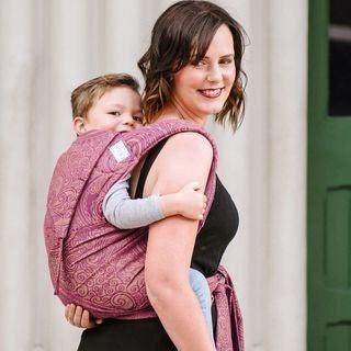 Fidella Fly Tai - MeiTai babycarrier Limited Edition Masala Mauve (Baby Size - From Birth), , Mei Tai, Fidella, Carry Them Close - 3