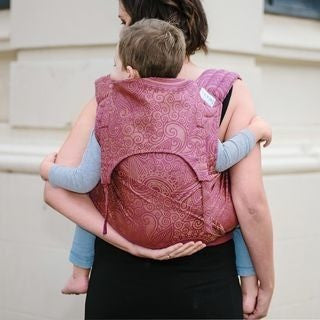 Fidella Fly Tai - MeiTai babycarrier Limited Edition Masala Mauve (Baby Size - From Birth), , Mei Tai, Fidella, Carry Them Close - 1