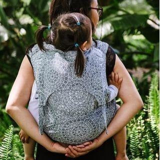 Fidella Fly Tai - MeiTai babycarrier Limited Edition Mosaic Stone Grey (Baby Size - From Birth), , Mei Tai, Fidella, Carry Them Close - 1