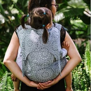 Fidella Fly Tai - MeiTai babycarrier Limited Edition Mosaic Stone Grey (Baby Size - From Birth), , Mei Tai, Fidella, Carry Them Close - 1