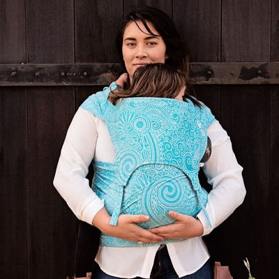 Fidella Fly Tai - MeiTai babycarrier Limited Edition - Masala Scuba Blue (Toddler Size) - Meh Dai - Fidella - Afterpay - Zippay Carry Them Close