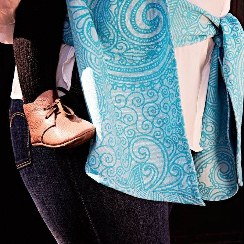 Fidella Fly Tai - MeiTai babycarrier Limited Edition - Masala Scuba Blue (Toddler Size) - Meh Dai - Fidella - Afterpay - Zippay Carry Them Close