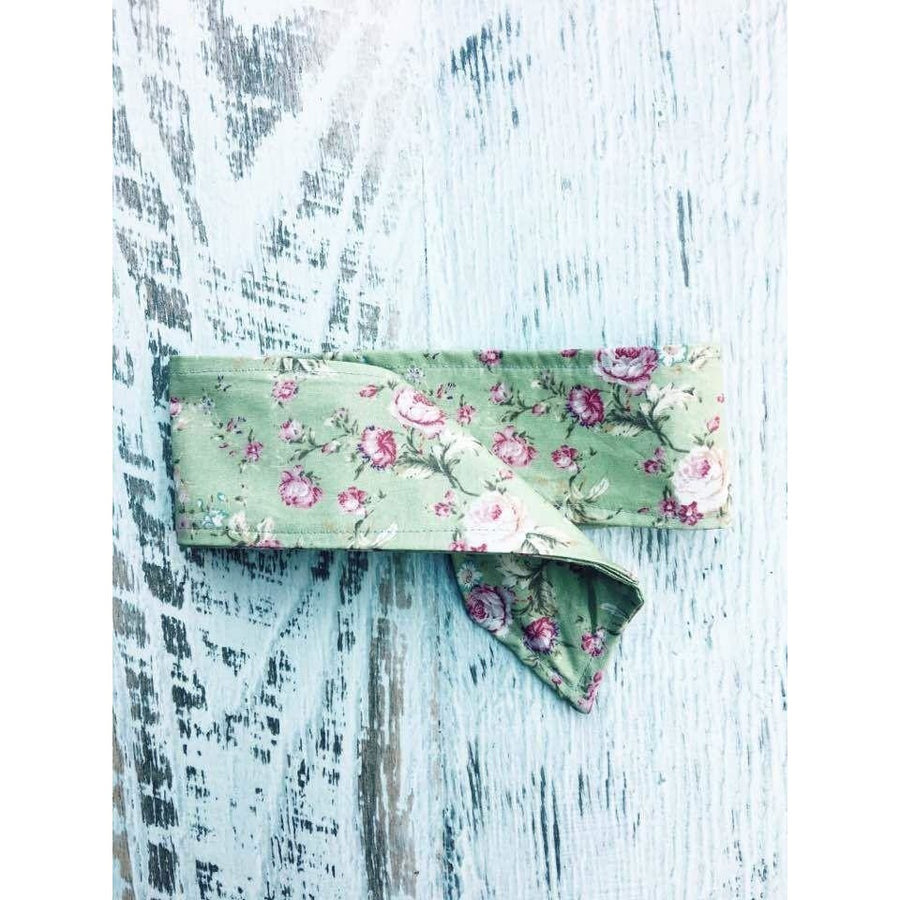 Tilly and Otto - Topknot in Tiny Tea Rose Green - Clothing - Tilly and Otto - Afterpay - Zippay Carry Them Close