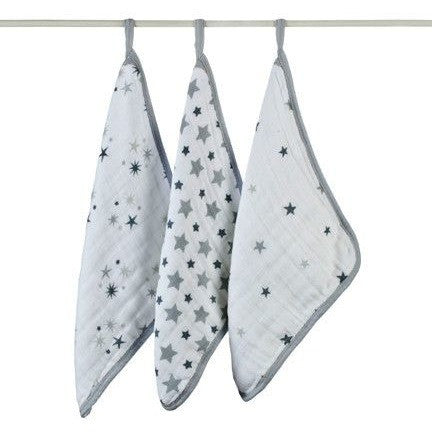 Aden and Anais - Wash Cloth Set - Twinkle - Bath - Aden and Anais - Afterpay - Zippay Carry Them Close