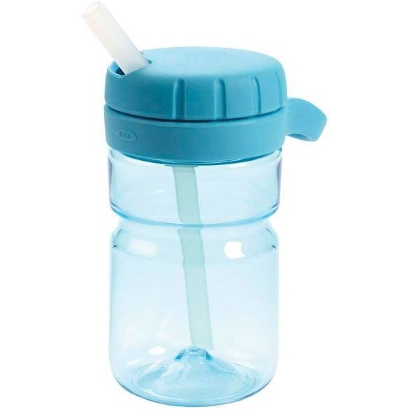 OXO TOT - Twist Top Water Bottle Aqua (350ml) - Feeding - OXO Tot - Afterpay - Zippay Carry Them Close