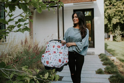 Little Unicorn - Car Seat Canopy - Summer Poppy