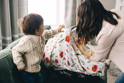 Little Unicorn - Car Seat Canopy - Summer Poppy