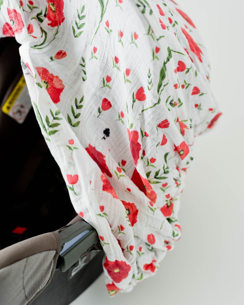 Little Unicorn - Car Seat Canopy - Summer Poppy