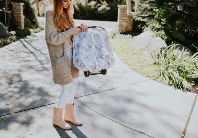 Little Unicorn - Car Seat Canopy - Pink Ladies