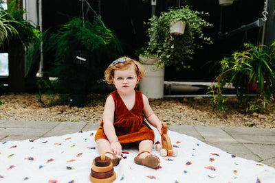 Little Unicorn - Cotton Muslin Baby Swaddle (Set 3) - Summer Poppy