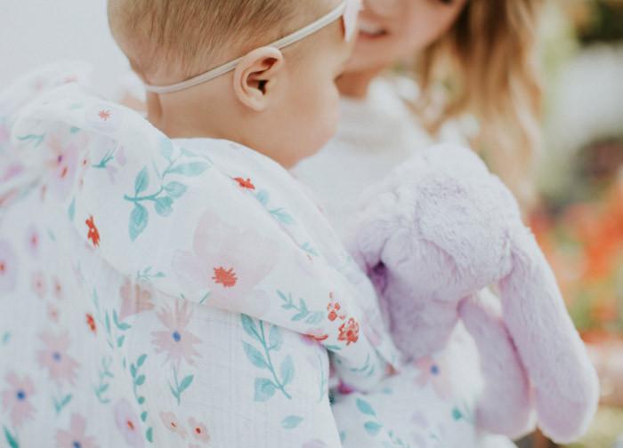 Little Unicorn - Cotton Muslin Baby Swaddle (Set 3) - Morning Glory