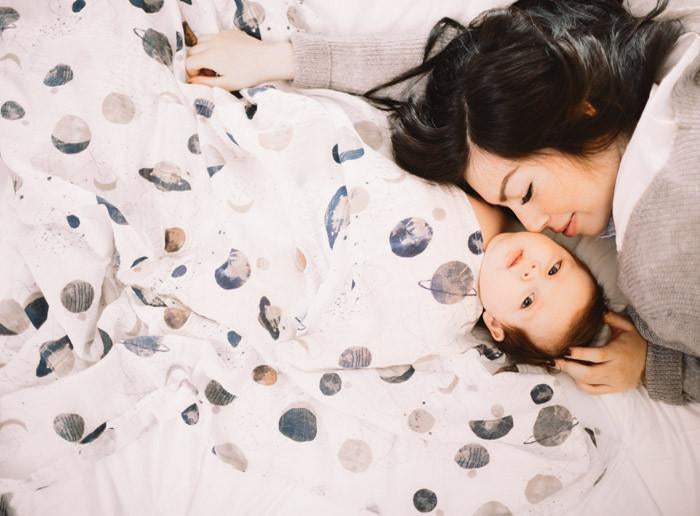 Little Unicorn - Cotton Muslin Baby Swaddle - Planetary