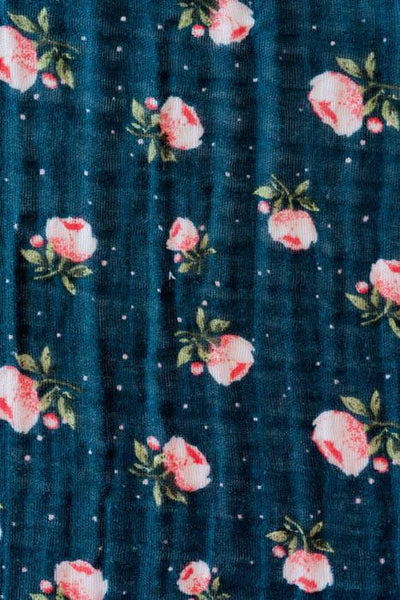 Little Unicorn - Cotton Muslin Baby Swaddle - Midnight Rose