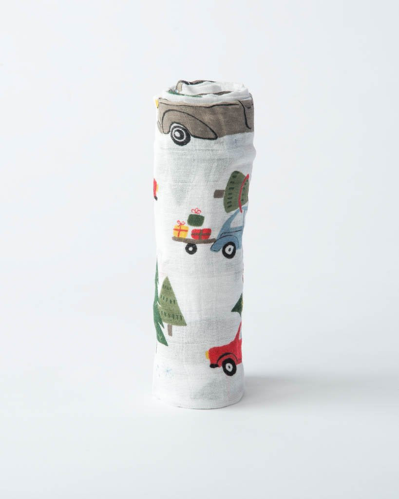 Little Unicorn - Cotton Muslin Baby Swaddle - Holiday Haul