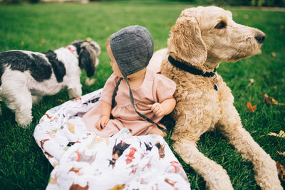 Little Unicorn - Cotton Muslin Baby Swaddle - Woof