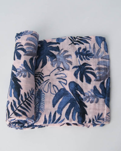 Little Unicorn - Cotton Muslin Baby Swaddle - Tropical Pink