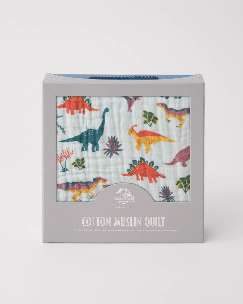 Little Unicorn - Muslin Blanket Quilt - Embroidosaurus