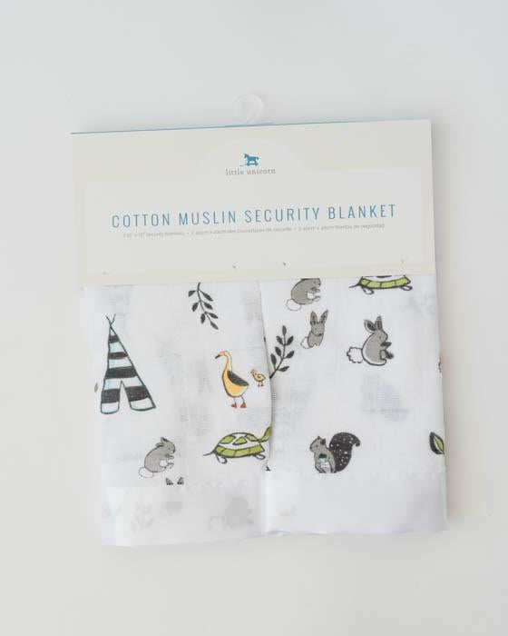 Little Unicorn - Muslin Security Blankets Comforter - Forest Friends (set of 2)