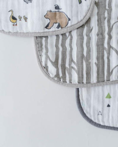 Little Unicorn - Snap Bib 3 Set - Forest Friends