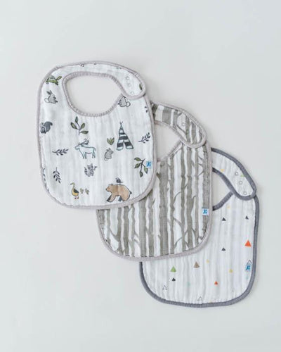 Little Unicorn - Snap Bib 3 Set - Forest Friends