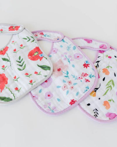 Little Unicorn - Snap Bib 3 Set - Floral Medley