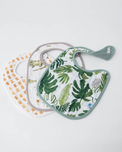Little Unicorn - Snap Bib 3 Set - Gators