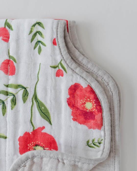 Little Unicorn - Burp Cloth - Summer Poppy