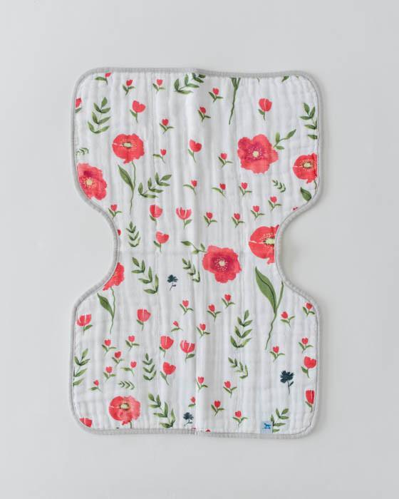 Little Unicorn - Burp Cloth - Summer Poppy