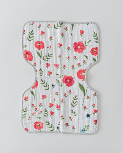Little Unicorn - Burp Cloth - Summer Poppy