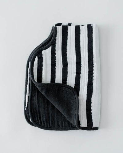Little Unicorn - Burp Cloth - Ink Stripe
