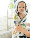 Little Unicorn - Hooded Towel and Wash Cloth Set - Dino Friends