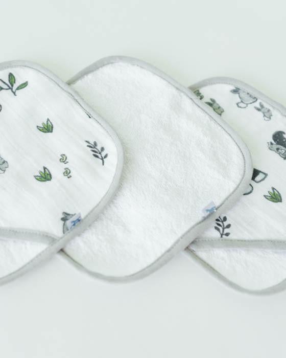 Little Unicorn - Wash Cloth Set (3pk) - Forest Friends